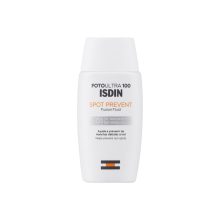 کرم ضد آفتاب بدون رنگ ایزدین SPF 50 مدل Spot Prevent Fusion Fluid ‌مناسب انواع پوست حجم 50 میلی‌لیتر