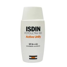 کرم ضدآفتاب بدون رنگ ایزدین SPF50 مدل FOTOULTRA 100 ACTIVE UNIFY ‌مناسب انواع پوست، حجم 50 میلی‌‌لیتر