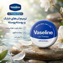 بالم لب نرم‌کننده وازلین مدل A1221 حجم 20 میلی‌لیتر با حفظ رطوبت و ترمیم لب‌های خشک و پوسته‌پوسته