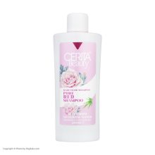 شامپو رنگساژ مو سریتا مدل Pure Red حجم 200 میلی‌لیتر، تثبیت‌کننده رنگ مو، درخشان‌کننده، حالت‌دهنده، حاوی عصاره آلوئه ورا، مناسب برای انواع مو، مخصوص خانم‌ها