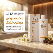 شامپو سریتا مخصوص پوست سر خشک و موهای خشک، حجم 200 میلی‌لیتر مدل Daily Perfection با عصاره روغن جوجوبا، فلاونویید، بیزابولول، عصار بابونه